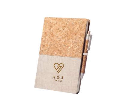 libreta corcho y algodón como detalle de boda para los invitados (2)